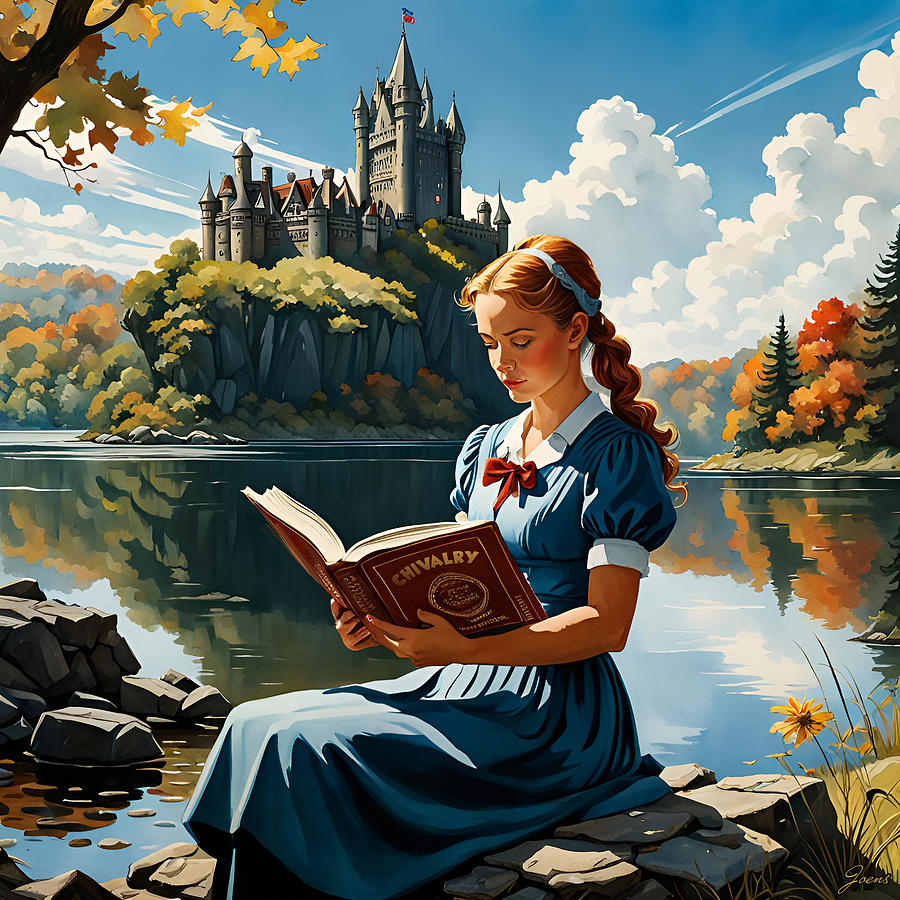 Castle Digital Art - Chivalry by Greg Joens