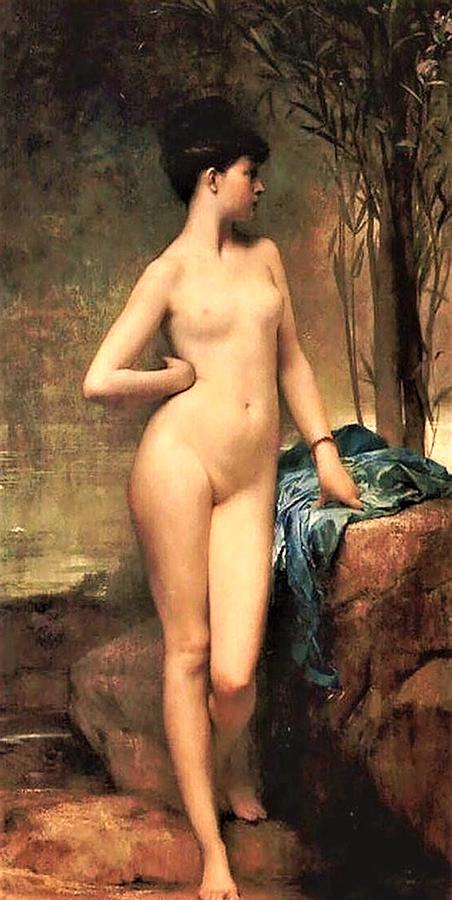 Chloe nude Painting by Thea Recuerdo