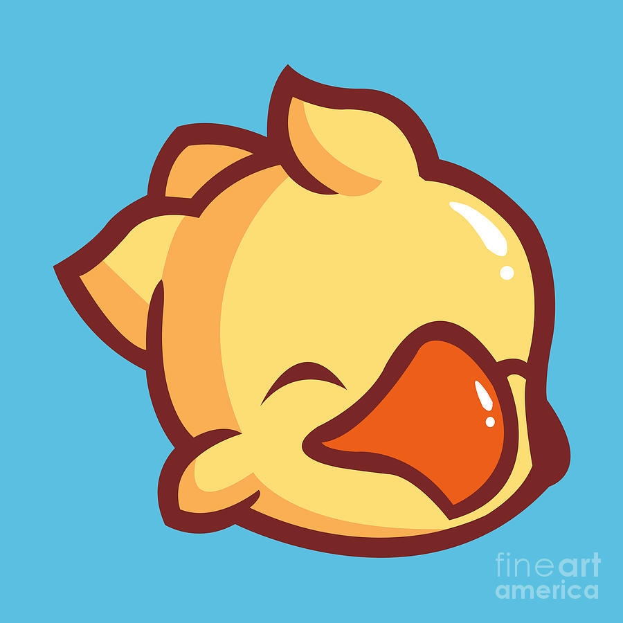 Chocobo head Digital Art by Zory Paula - Pixels