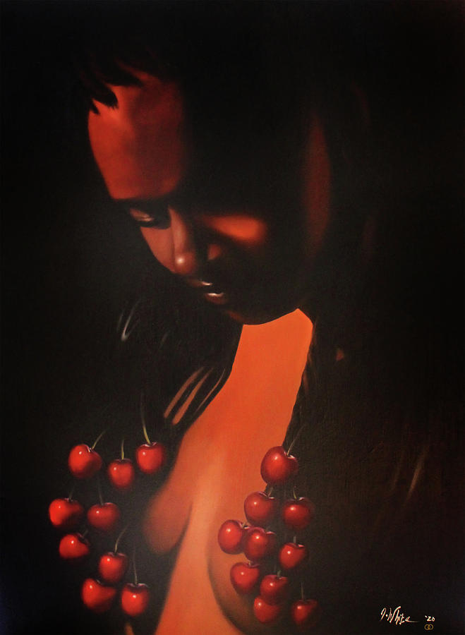 Chocolate and Cherries Painting by Jerome White