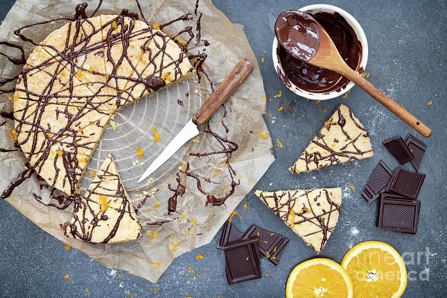 Chocolate and Orange Shortbread Photograph by Tim Gainey