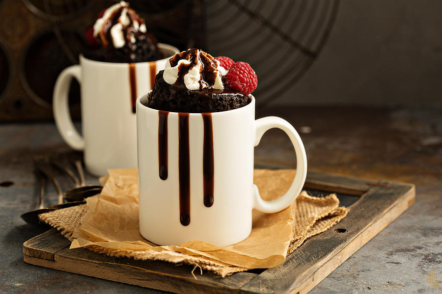 Chocolate cake in the mug Photograph by VeselovaElena