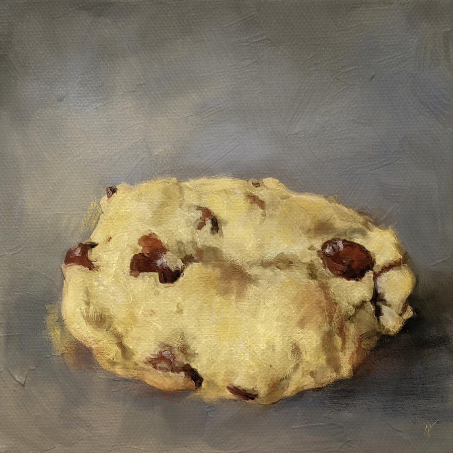 Chocolate Chip Cookie Painting by Jai Johnson