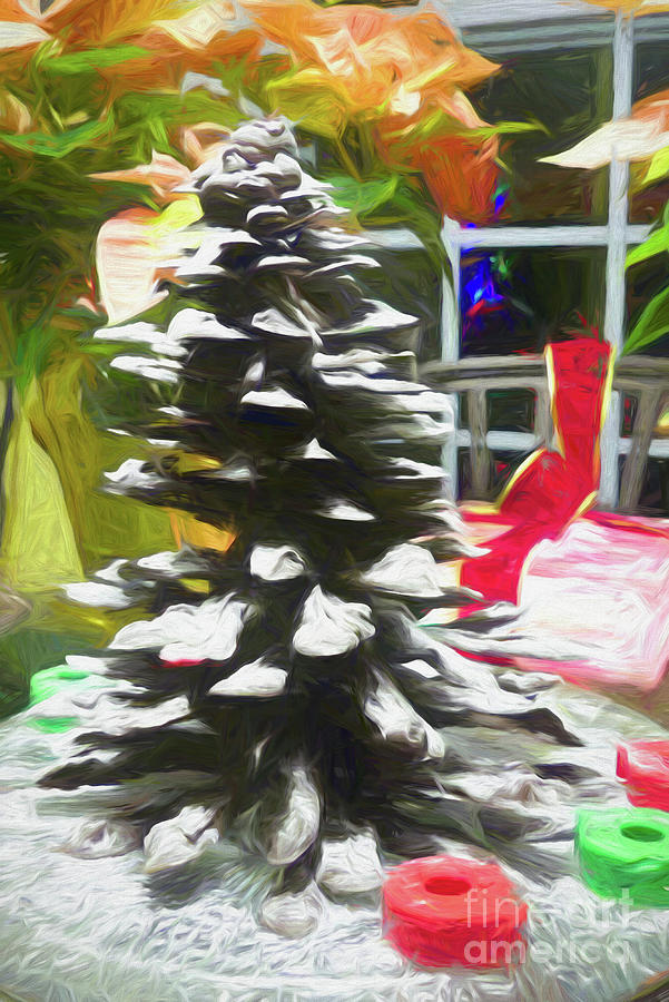 Chocolate Christmas Tree Painting Digital Art by Amy Dundon