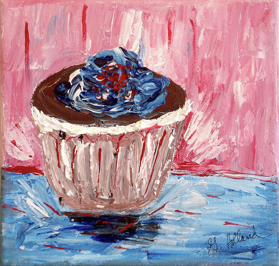 Chocolate Cupcake Painting by Genevieve Holland