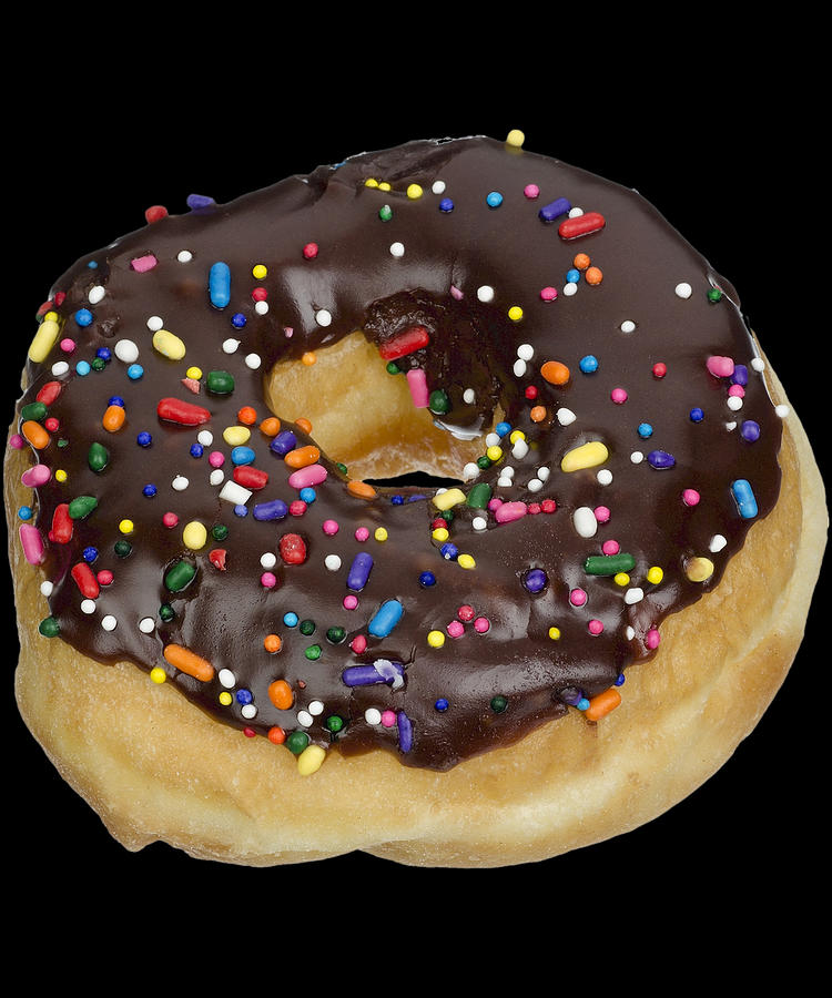 Chocolate Donut Sprinkles Digital Art by Flippin Sweet Gear