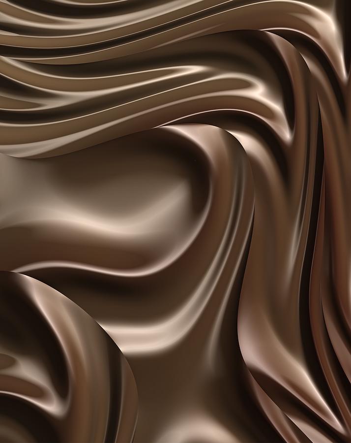 Chocolate Fractal  Digital Art by Bonnie Bruno