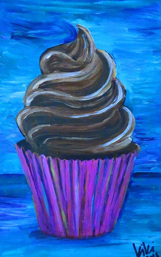 Chocolate Swirl Painting by Kiki Curtis