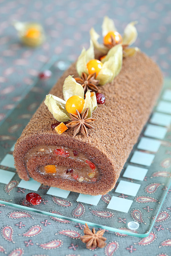 Chocolate Swiss Roll Cake Photograph by Pastry and Food Photography