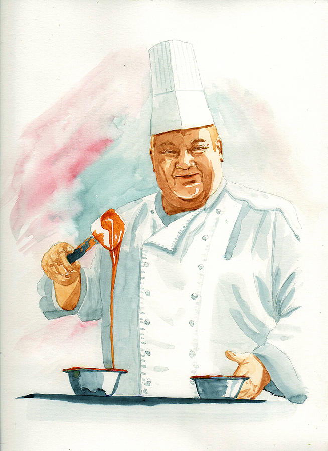 Chocolatier Chef Extraordinaire Painting