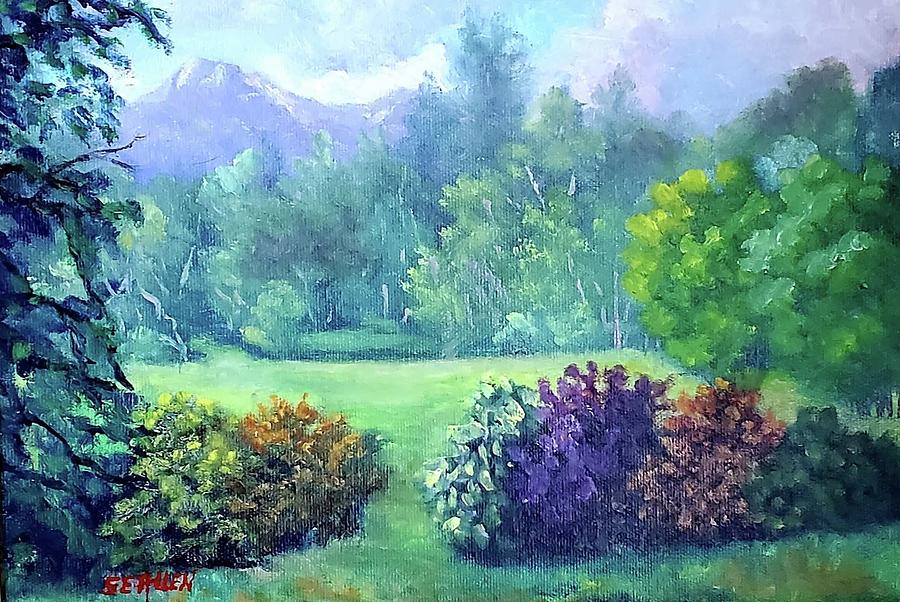 Chocorua from Madison Painting by Sharon E Allen