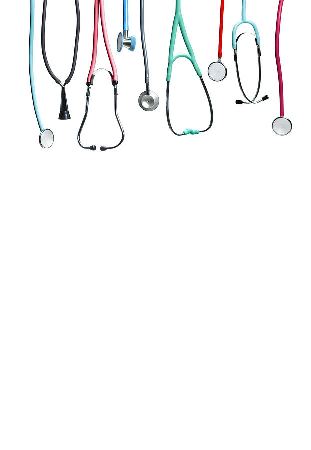 Choice of healthcare stethoscope Photograph by Peter Dazeley