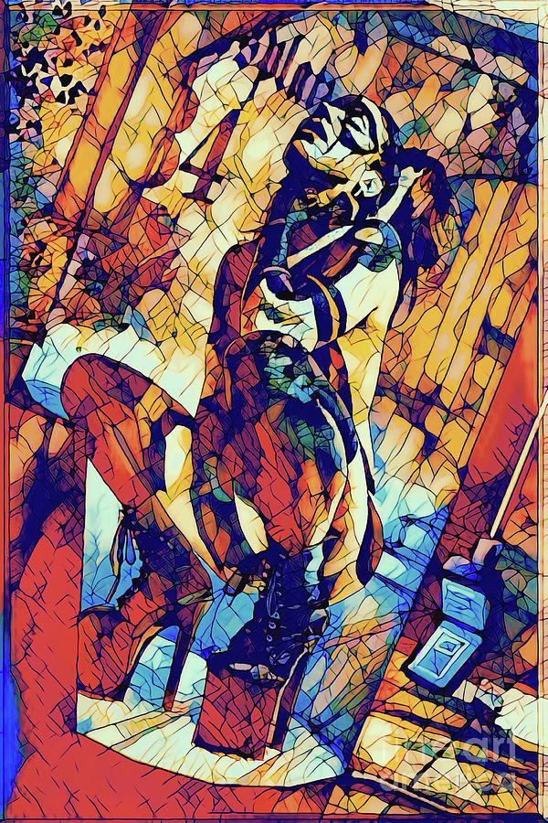 Choke Stained Glass Digital Art by Recreating Creation