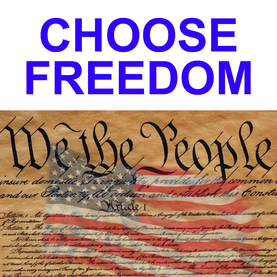 Choose Freedom Constitution Photograph by Robert Banach