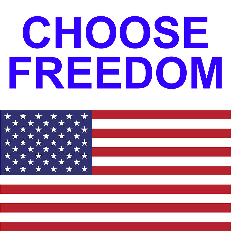 Choose Freedom USA Flag Photograph by Robert Banach