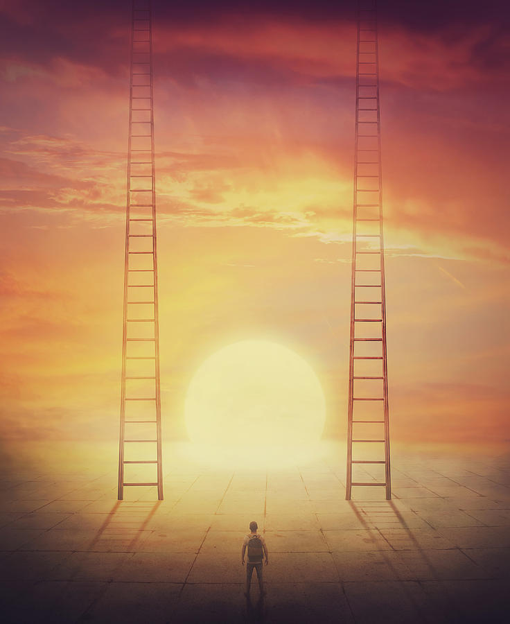 Choose The Ladder To Paradise Digital Art