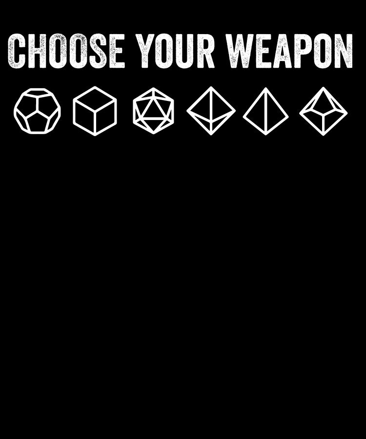 Choose Your Weapon Digital Art By Jane Keeper