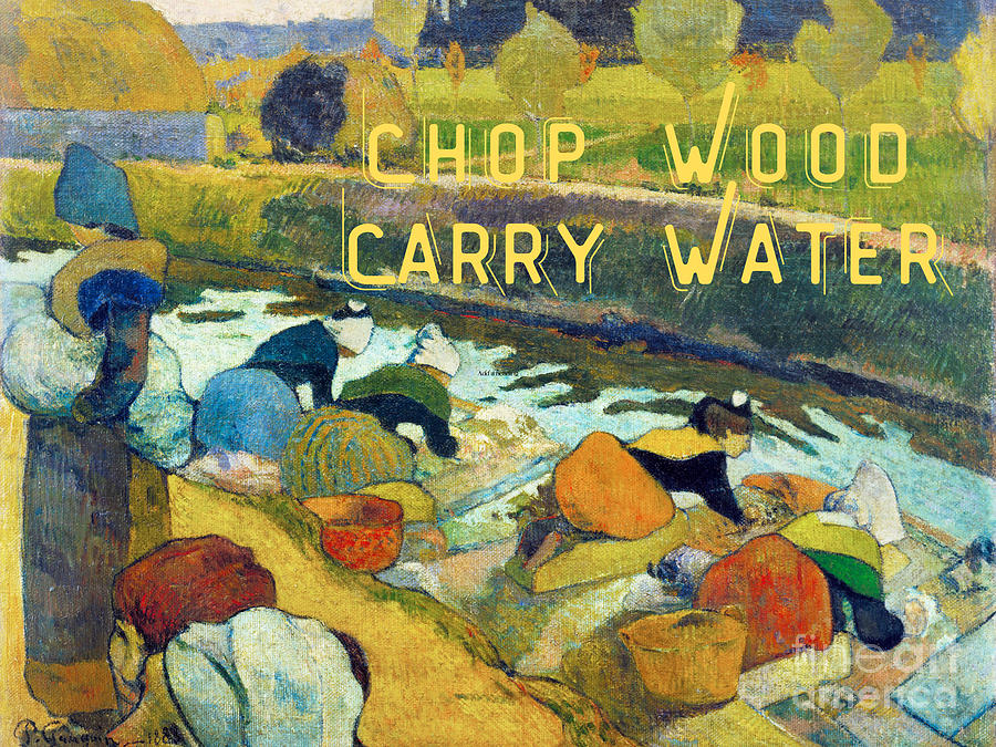 Chop Wood Carry Water Digital Art by Diane Hocker Pixels