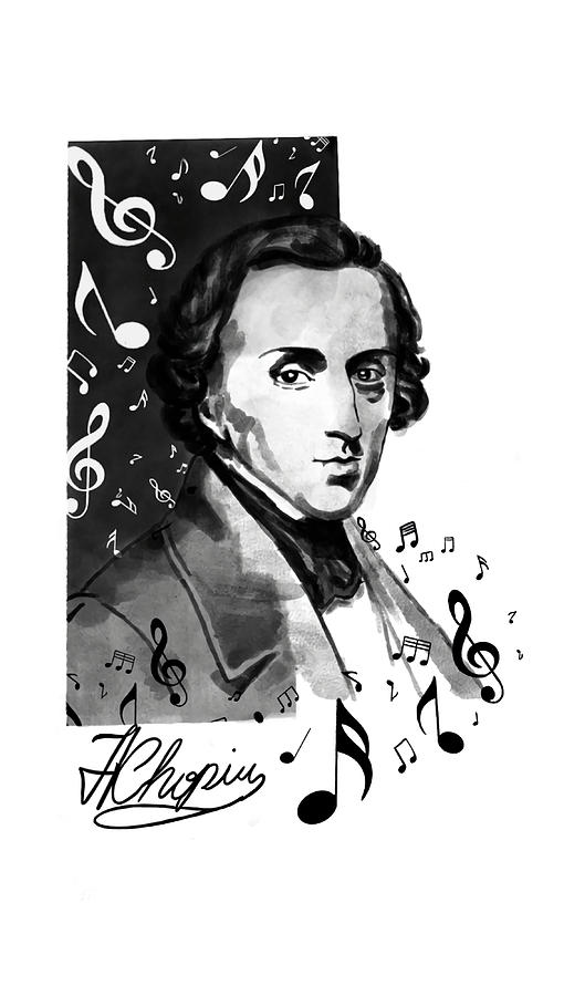 Chopin Poster Painting by Gray Saunders - Fine Art America