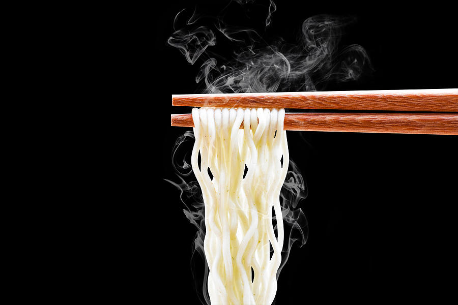 Chopsticks Noodles Photograph by Enterphoto
