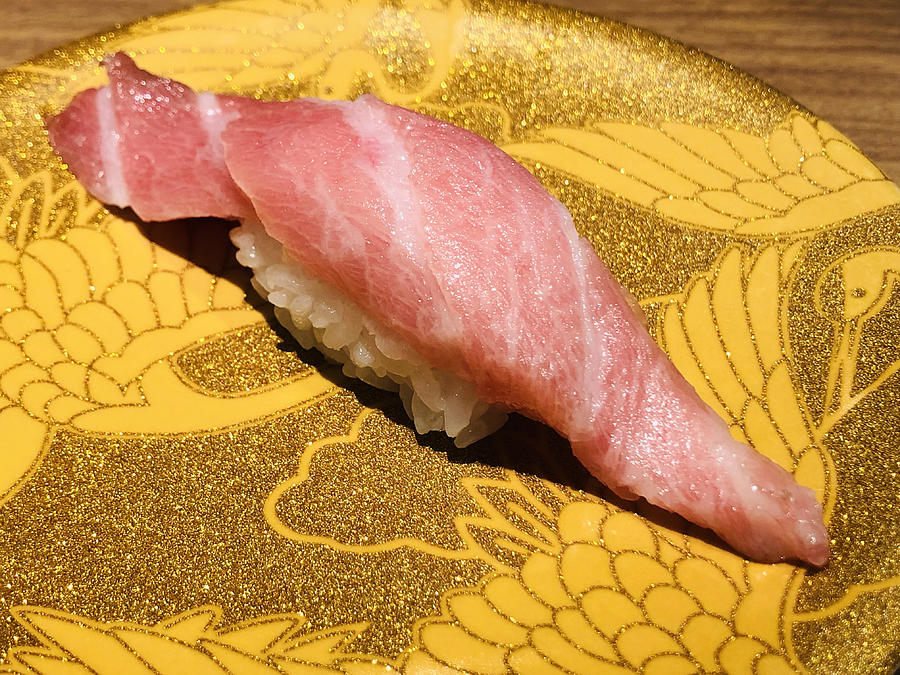 Chotoro fatty tuna belly nigiri Photograph by Sergio Amiti