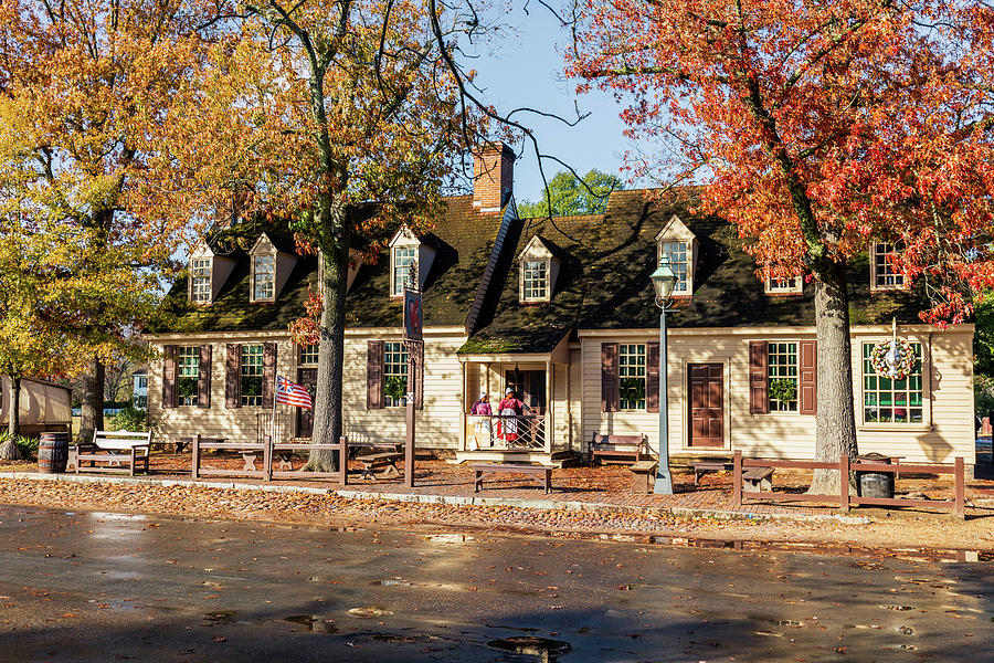 Chownings Tavern on a Fall Day Photograph by Rachel Morrison