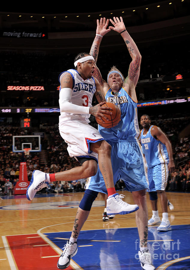 Chris Andersen and Allen Iverson Photograph by David Dow