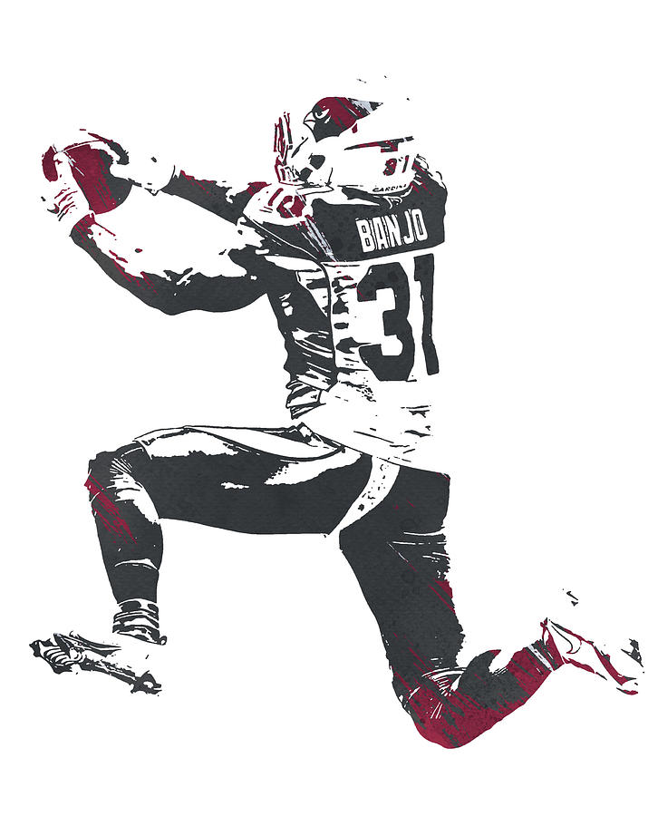 Chris Banjo Arizona Cardinals Watercolor Strokes Pixel Art 100 by Joe  Hamilton