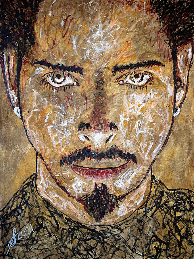 Chris Cornell original painting Painting by Sol Luckman