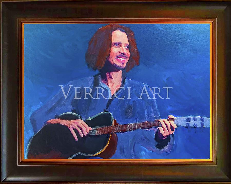 Soundgarden Painting - Chris Cornell Painting  by Verrici