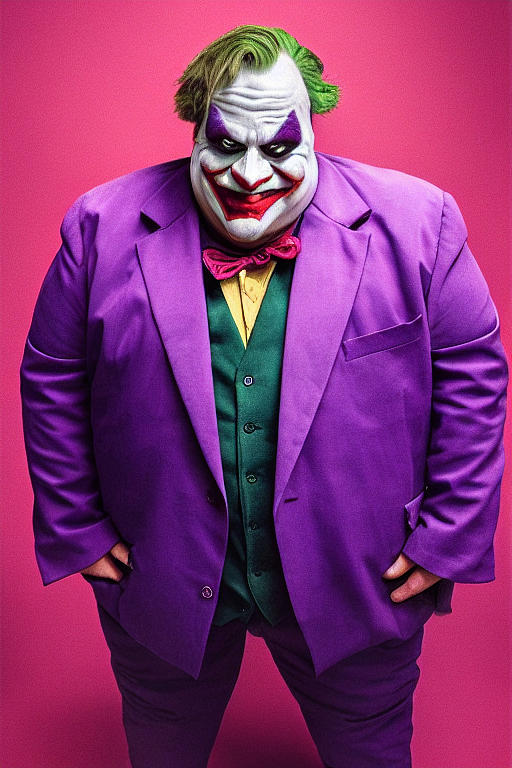 Chris  Farley  As  The  Joker  Gritty  And  Dark  Purple    2975978b  0bba  43df  B8bd  08fb17841f46 Painting