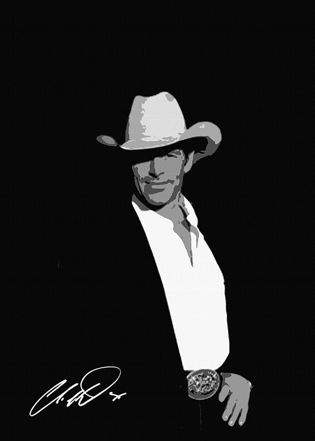 Chris Ledoux Black and White Digital Art by Keagan Arcelina | Fine Art ...