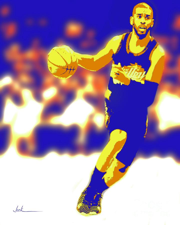 Chris Paul 2022 Painting by Jack Bunds Chris Paul 2022 Painting by Jack Bunds