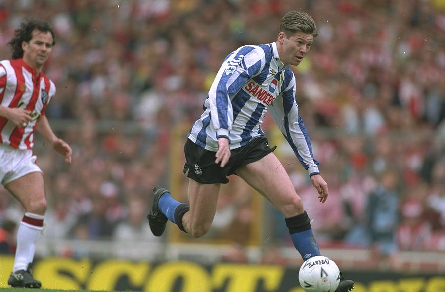 Chris Waddle of Sheffield Wednesday Photograph by David Cannon