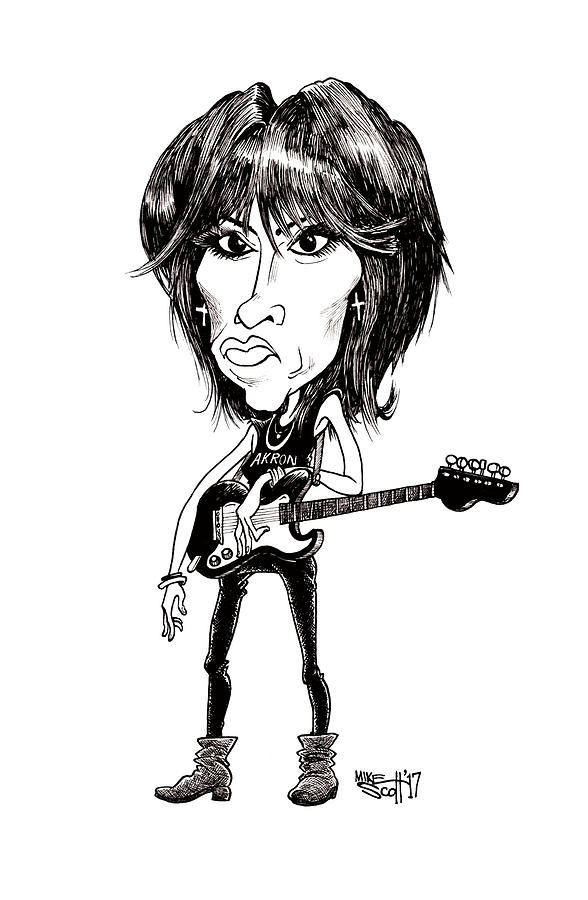 Chrissie Hynde Drawing by Mike Scott