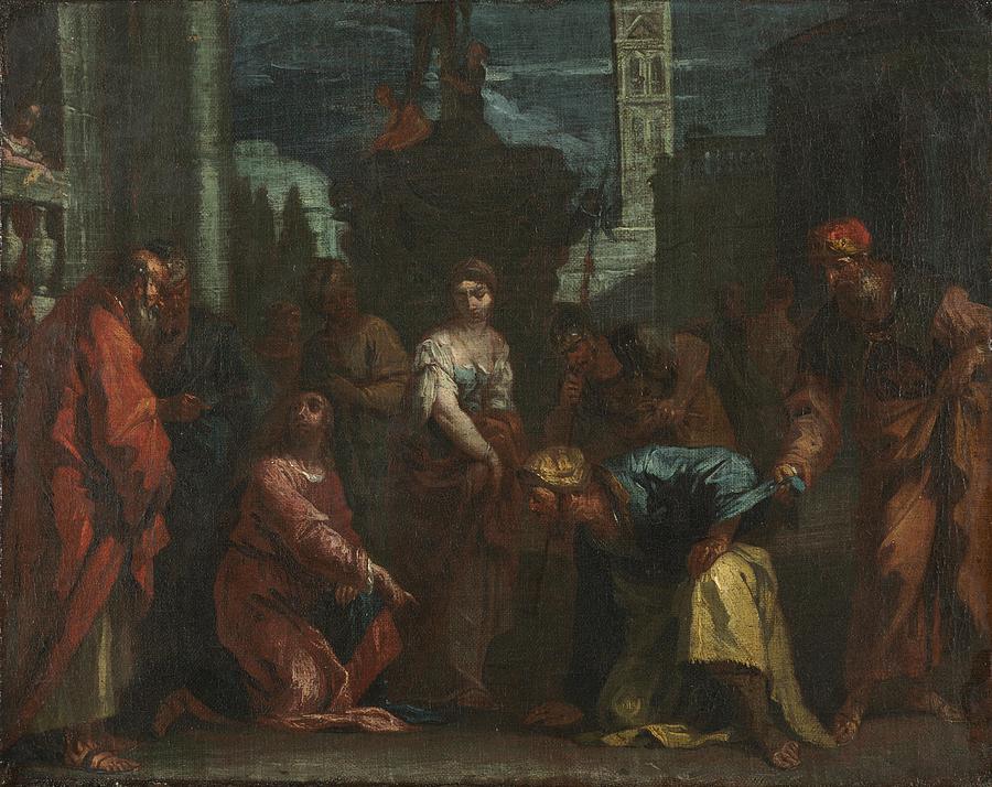 Christ and the Woman Taken in Adultery Painting by follower of ...