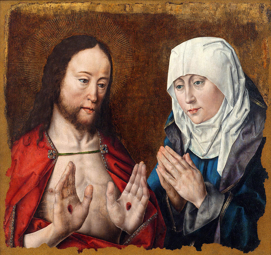 Christ appears to Mary Painting by Aelbrecht Bouts
