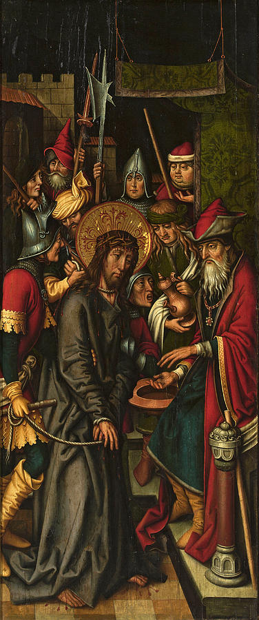 Christ before Pilate Painting by Sigmund Holbein