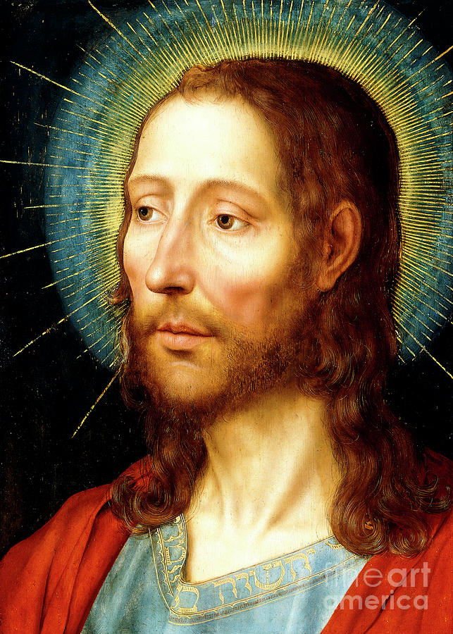 Christ, bust length Painting by Quentin Massys or Metsys