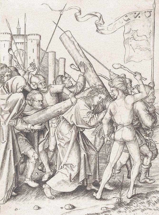 Christ Carrying the Cross, 1475 Mixed Media by AM FineArtPrints