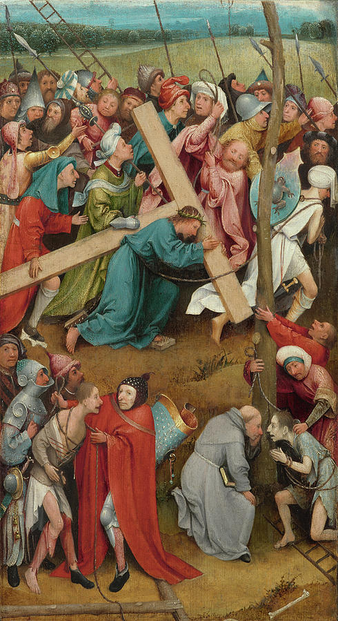 Hieronymus Bosch Painting - Christ Carrying the Cross by Hieronymus Bosch