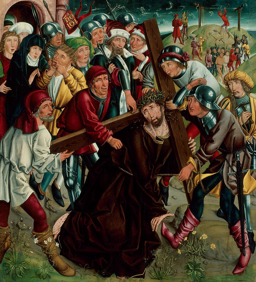 Christ Carrying the Cross Painting by Master of the Freising Visitation