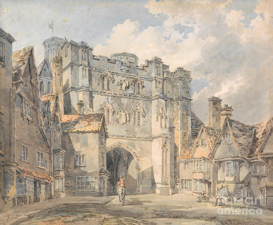 Christ Church Gate, Canterbury Painting by William Turner
