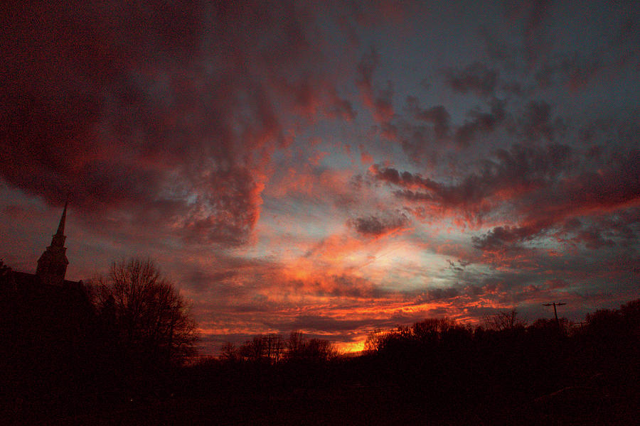 Christ Covenant HDR Sunset Photograph by Daniel Brinneman