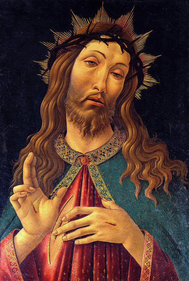 Sandro Botticelli Painting - Christ Crowned with Thorns, 1500 by Sandro Botticelli