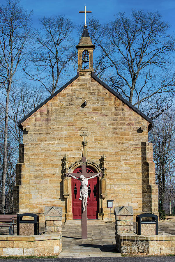 Christ Crucifix - Monte Cassino Shrine 2 - St Meinrad - Indiana Photograph by Gary Whitton