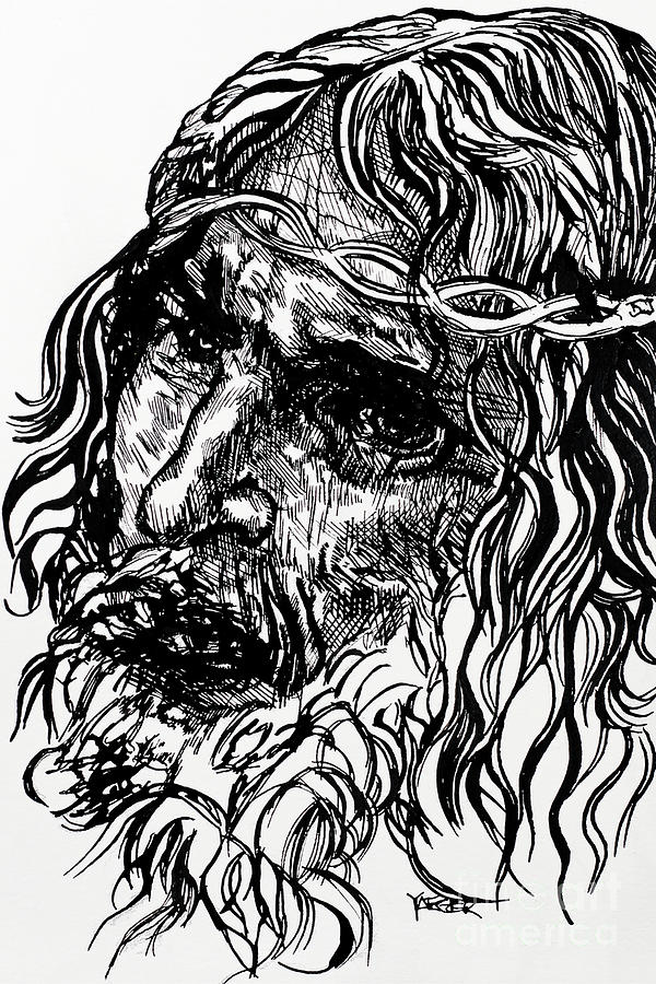 Christ Figure - Leonardo Da Vinci Drawing