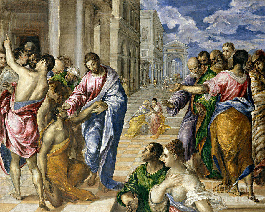 Christ Healing the Blind - CZCEB                                                      Painting by El Greco
