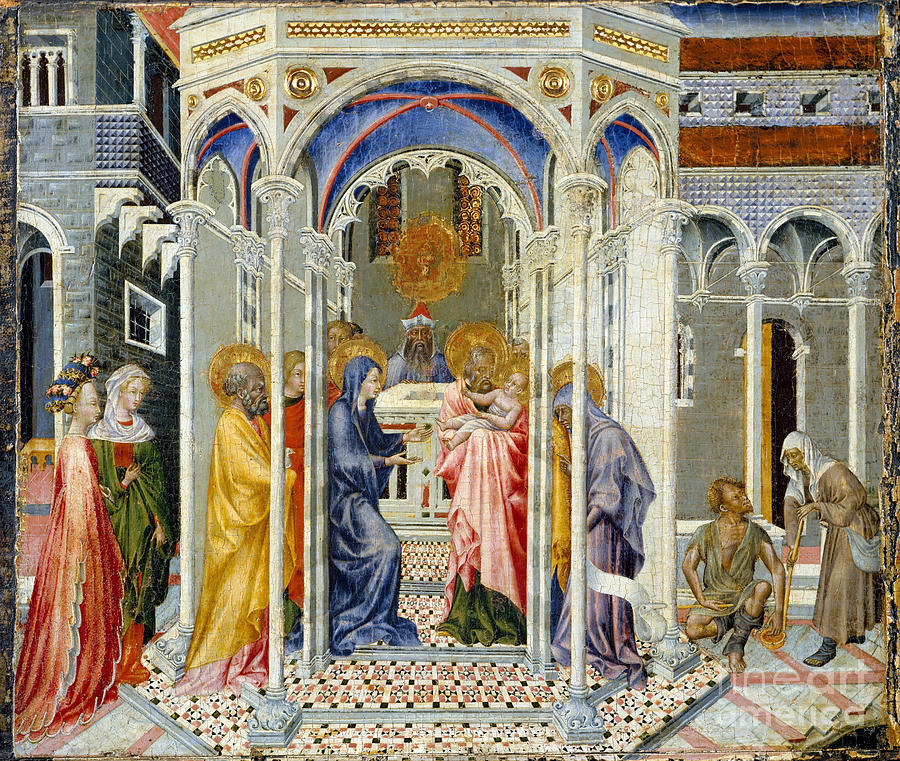 Christ in the Temple, c1435 Painting by Giovanni di Paolo