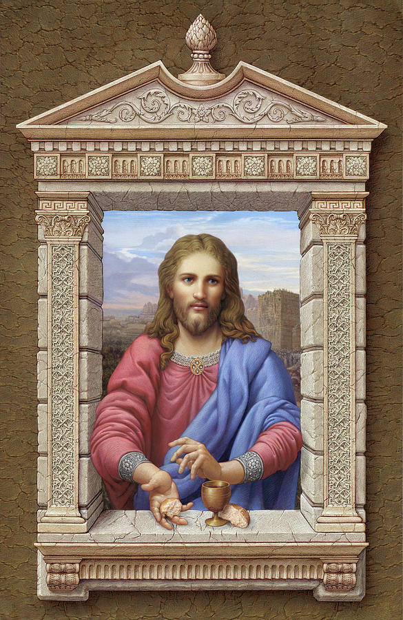 Christ 2 #1 Painting by Kurt Wenner